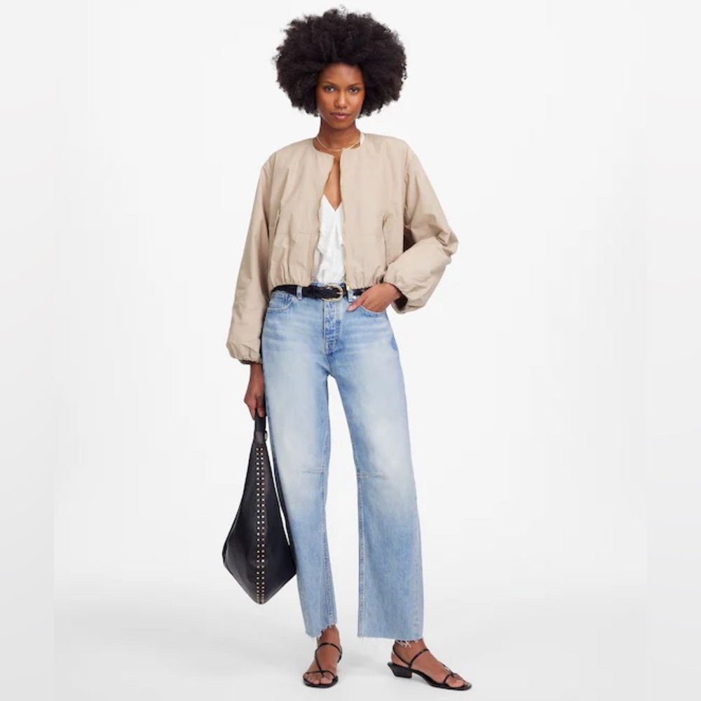 Madewell The Darted Barrel-Leg Jean Edmonson wash
